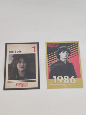 Panini Stranger Things This Is Our Story collectible cards Mike and The Body