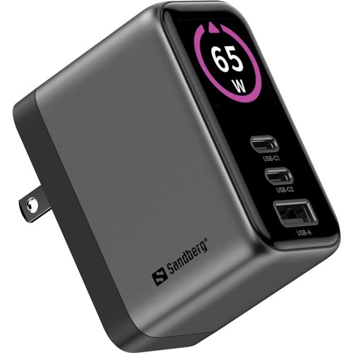 Sandberg Travel Charger PD65W Display Κατόπιν παραγγελίας