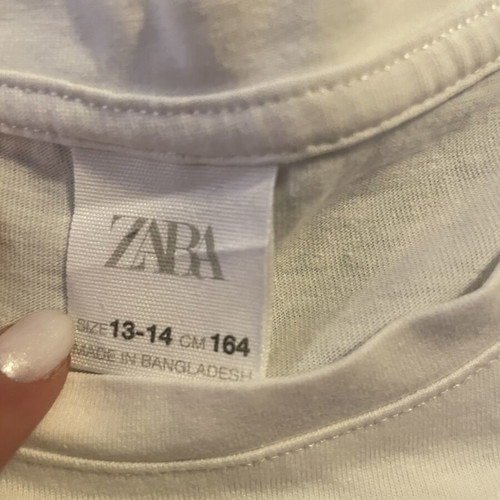 Zara white long sleeve unisex shirt like new