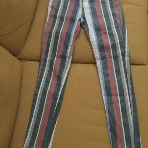 Stretch multicolor pants like new, size S