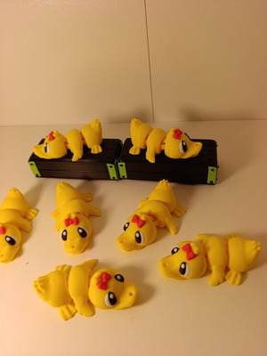 Flexi Duck μπρελόκ 3D printed με κινούμενο σώμα