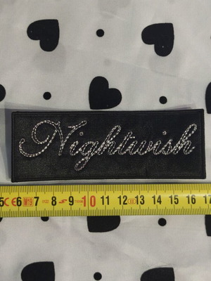 Nightwish embroidered silver logo patch