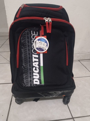 Paxos 4 Wheels Ducati Italian Colours School Trolley Bag New
