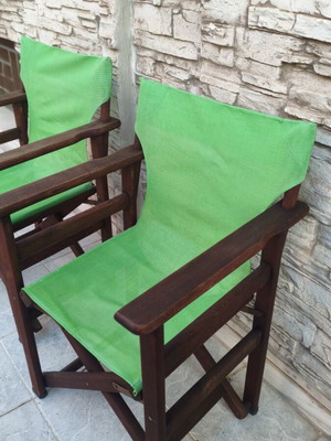 Set of professional director chairs