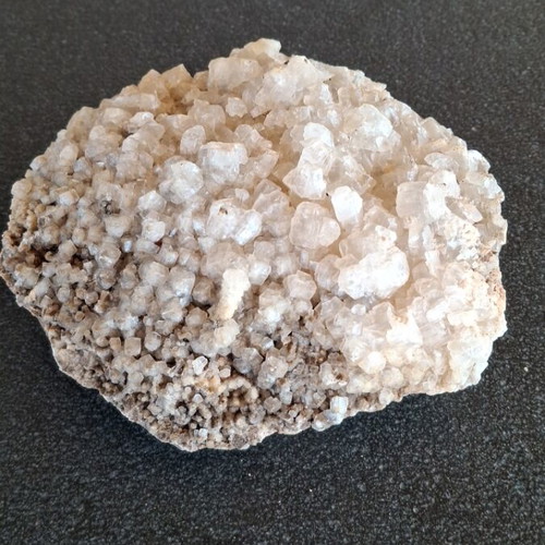Calcite crystal from Lavrion mines on ankerite base
