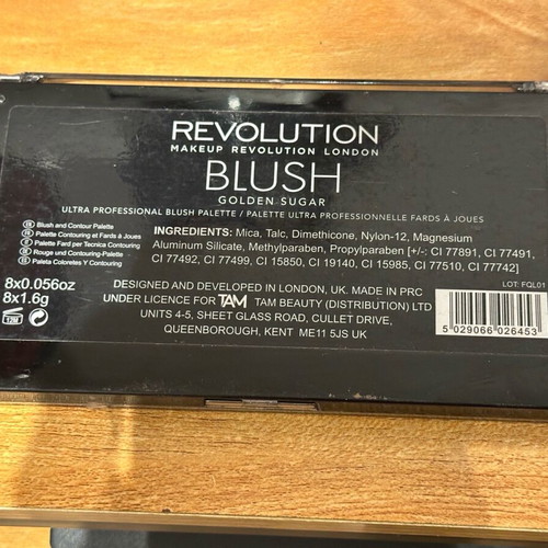 Revolution Blush Golden Sugar palette like new