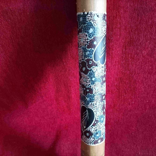 Bamboo Rainstick 1990 collectible, aboriginal art, like new, 60 cm