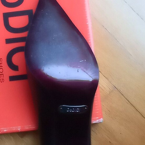Dodici black leather pumps like new, 10cm heel, size 37