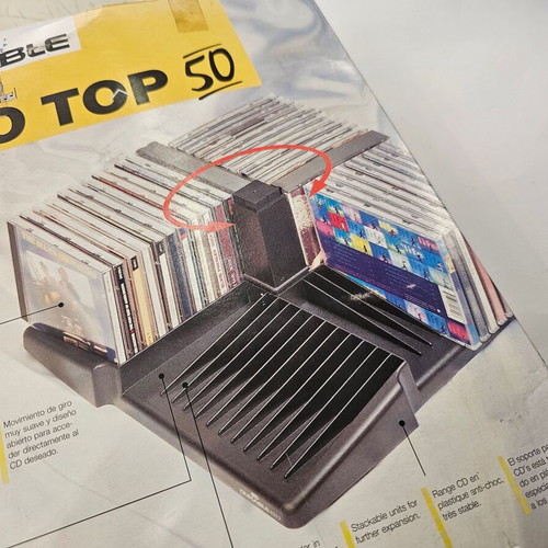 Stand for 50 CD cases stackable new