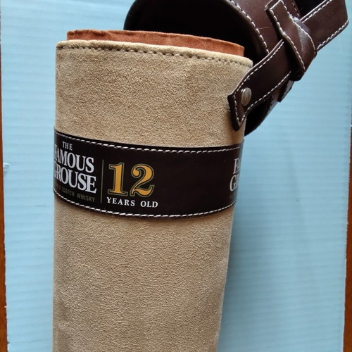 Bottle packaging box like new, leather