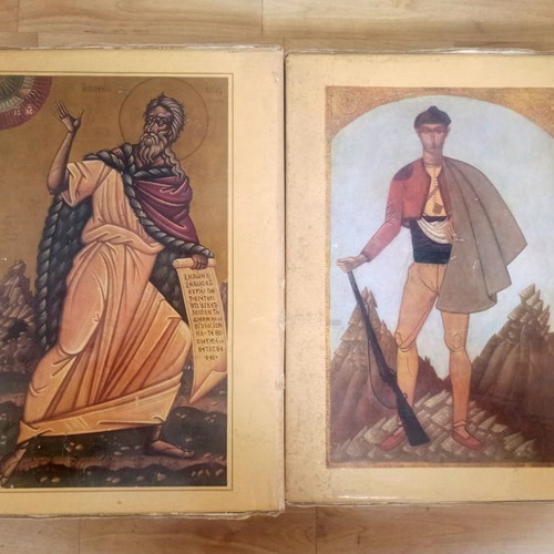 Ekfrasis of Orthodox Iconography by Fotis Kontoglou 2-volume set used