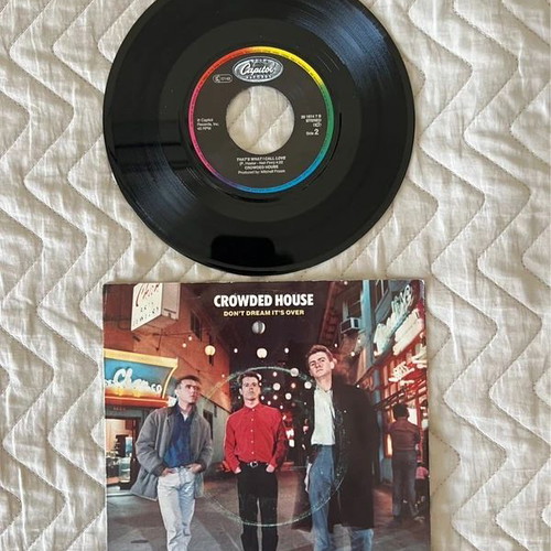 Crowded House Don't Dream It's Over 7" 45rpm vinyl single like new