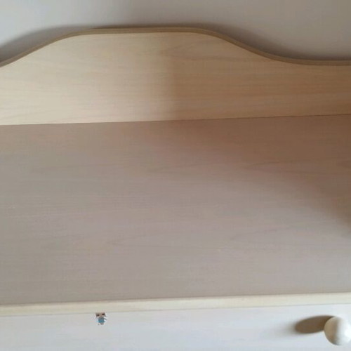 Baby bed with dresser used, wooden construction
