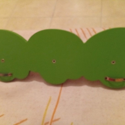 Children's wooden hanger used
