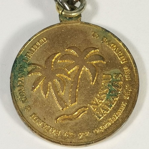 Vintage collectible used Ron Bacardi Superior keychain