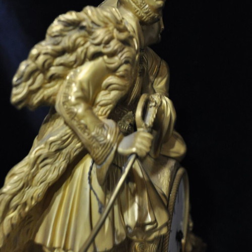 Philhellenic clock with Bride of Abydos, France, second quarter 19th century, like new