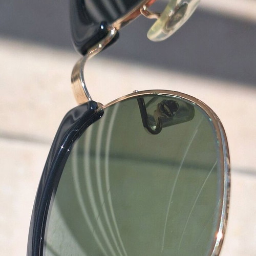 Ray Ban Clubmaster sunglasses G15, made in USA, Bausch and Lomb