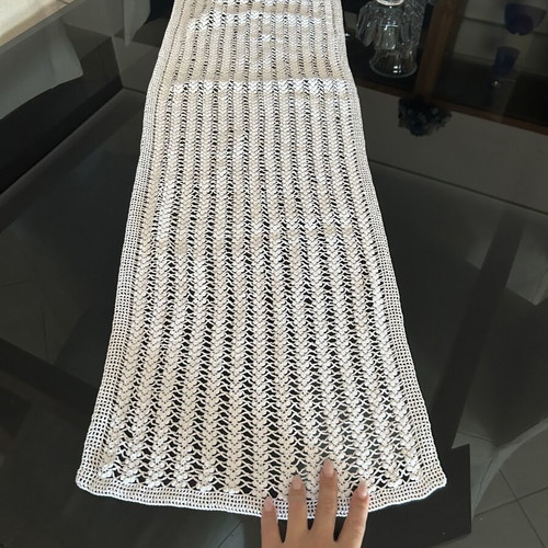 Handmade vintage table runner