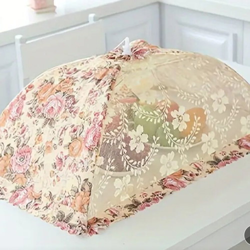 Foldable Food Cover with Floral Pattern New
