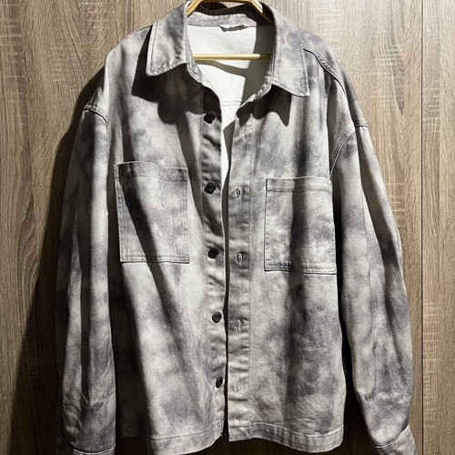 Zara denim jacket like new, gray and purple, XL