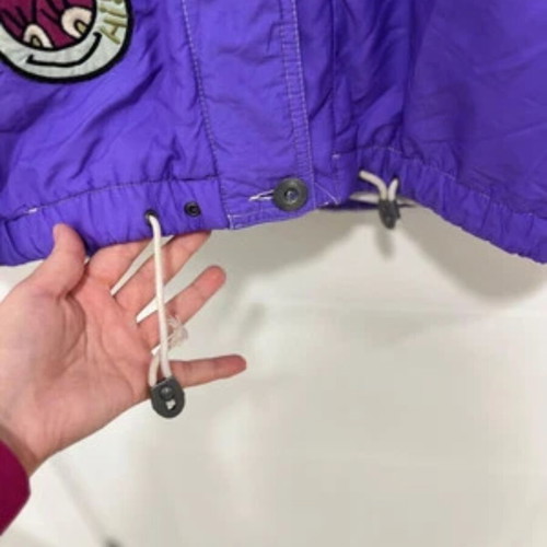 Elho Winter Jacket with Hood Size 42 US14 Purple vintage used