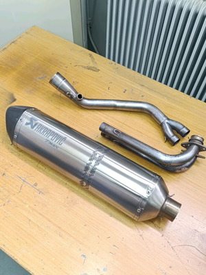 Akrapovic Yamaha TMAX 500/530 used with signs of wear