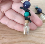 Earrings with SK9 bottle new, handmade with plant material