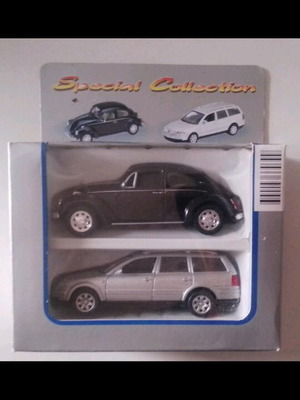 Σετ μεταλλικά μοντέλα αυτοκινήτων Volkswagen Beetle και Passat Variant καινούργια