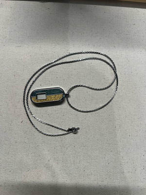 Casio LP-70 used vintage pendant calculator necklace with chain