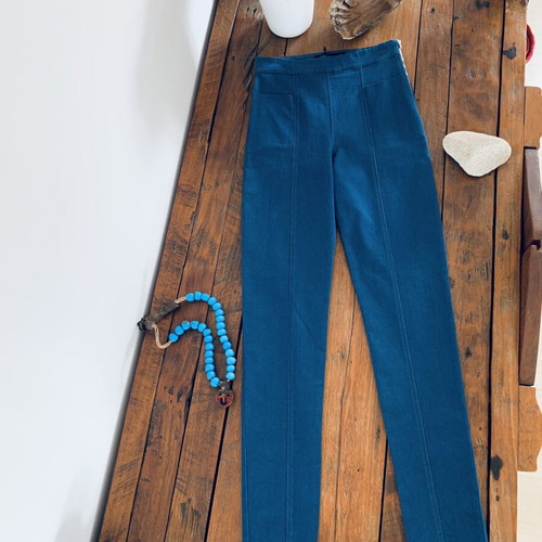 High-waisted pants Ioanna Kourbela new, blue, size S