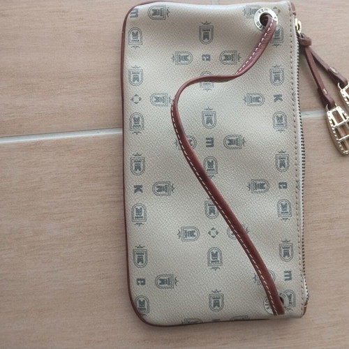 KEM women's bag, beige and brown