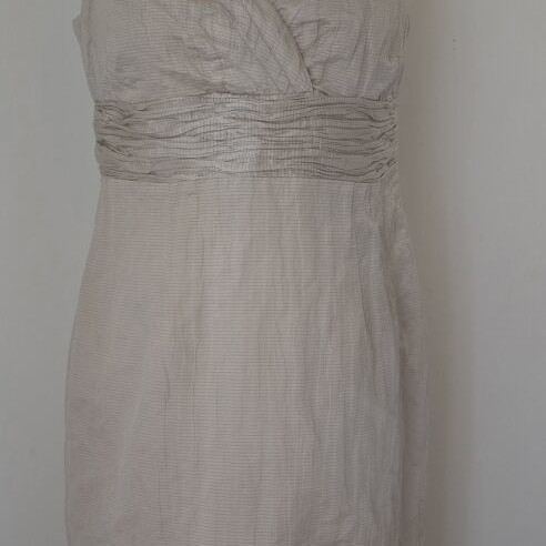 Lucifair beige dress used, size 50, lined