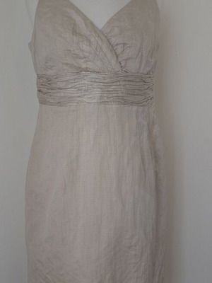 Lucifair beige dress used, size 50, lined