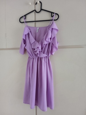 Defox dress medium, like new, pink and purple