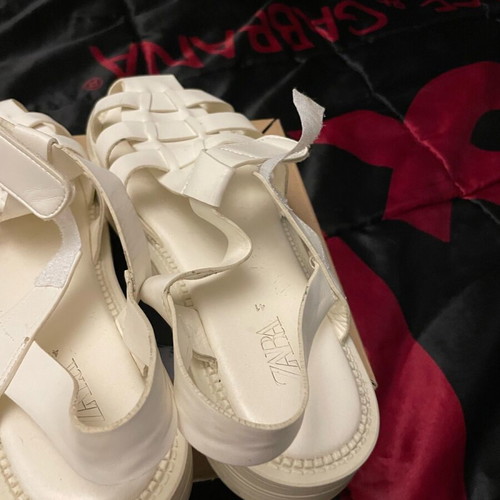 Zara gladiator sandals used, size 41, beige