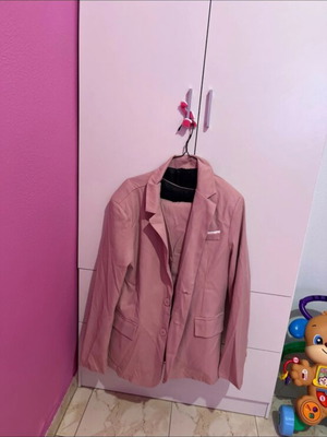 Men's suit set pink like new, size L Shein