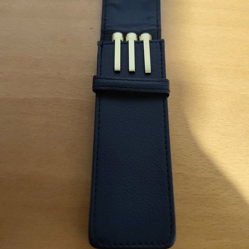 Sakura Pigma Gold Set 3 pens with leather case, unused