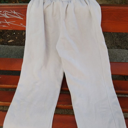 Zara Kids παιδικό αθλητικό παντελόνι με φαρδιά γραμμή μεταχειρισμένο, μέγεθος 11-12 ετών, ανοιχτό γκρι