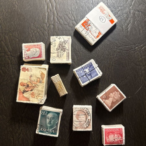 Vintage stamp collection of 10 bundles from various countries, new