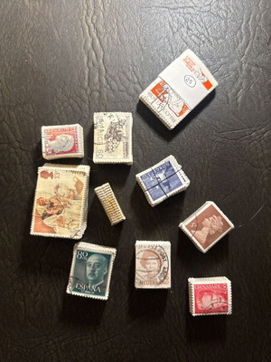 Vintage stamp collection of 10 bundles from various countries, new