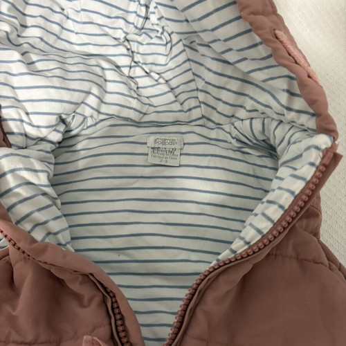 Mamas & Papas sleeveless jacket for girls used, sizes 92-98 cm