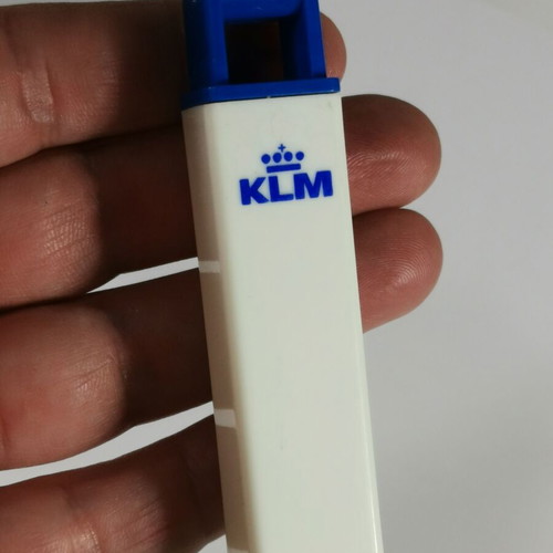 KLM toothbrush set used, retro airline memorabilia