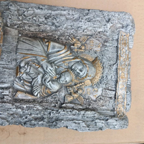 Gypsum religious icons, set of 6 or single pieces