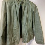 Brand new Leather Jacket in Unique Olive Color! no medium