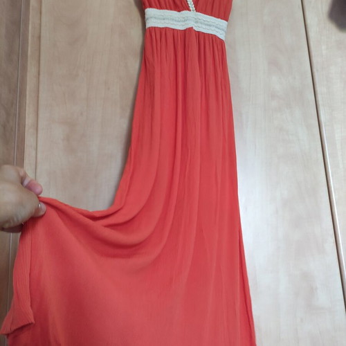 Paranoia long dress coral color size medium like new