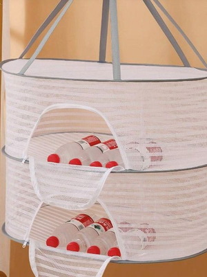 Multilayer drying rack new with 2 baskets and insect net