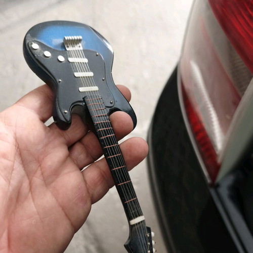 Mini guitar used, decorative with case