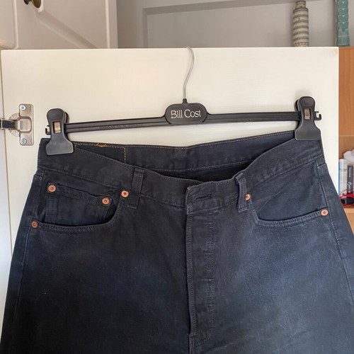 Levi's 501 Vintage Black Denim W34 L34 Made in USA 1997 like new