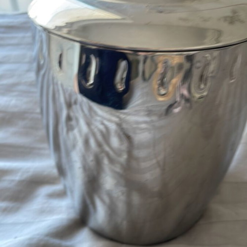 Vintage Copco stainless steel ice bucket with lid like new