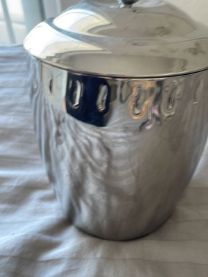 Vintage Copco stainless steel ice bucket with lid like new